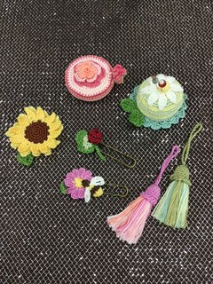 刺繍糸で編む小物